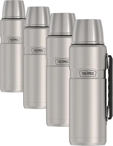 Vista 12 de THERMOS Botella de bebidas con aislamiento de vacío King SK2010 de acero inoxidable, 40 onzas, acero inoxidable