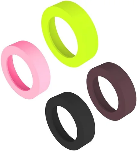 Vista 11 de 4 posavasos de silicona antideslizantes ecológicos para vaso de 20 oz, 30 oz (4 colores (BK+BN+GN+BU) 2.756 in)