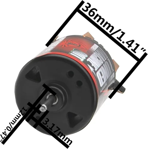Vista 7 de ShareGoo RC 540 Motor cepillado impermeable 35T/80T compatible con Traxxas Axial SCX10 RC4WD D90 Tamiya Redcat HSP 1/10 RC Crawler Car Monster Truck