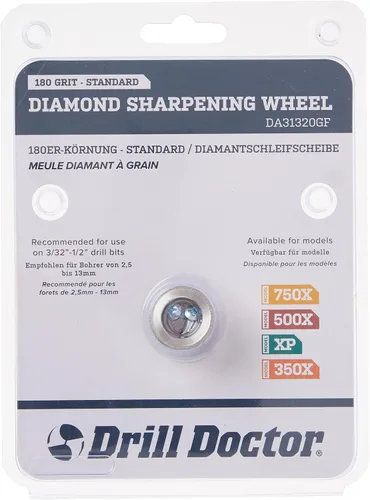 Vista 5 de Drill Doctor DA31320GF - Rueda de diamante de repuesto de 180 granos para 350X, XP, 500X y 750X