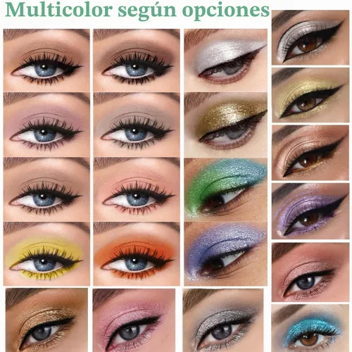 Vista 3 de Sombra de ojos líquida con purpurina brillante, maquillaje de larga duración, secado rápido (dorado metálico)