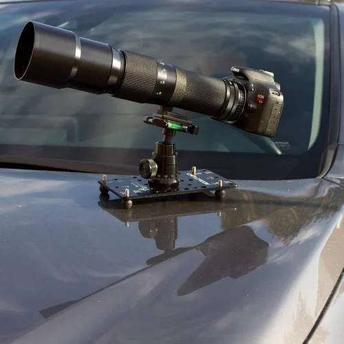 Vista 7 de Cam Caddie Placa de queso ultra plana de ángulo bajo POD/trípode para cámaras DSLR, sin espejo y de acción