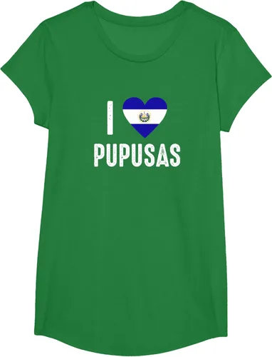 Vista 80 de Camiseta I Love Pupusa from El Salvador