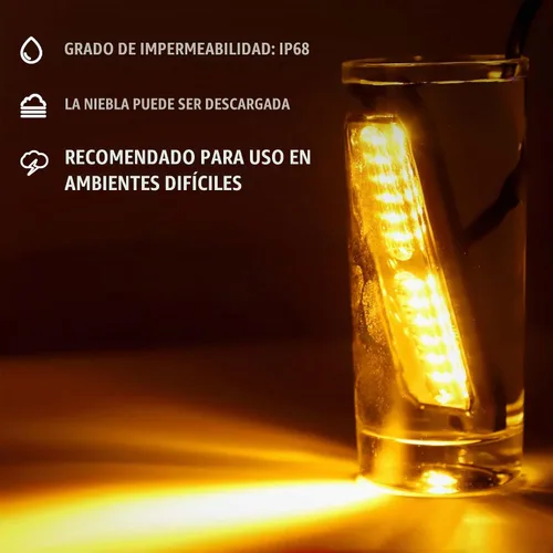 Vista 6 de WINECO Luces estroboscópicas LED ámbar para camiones, 8 piezas, 12 luces LED estroboscópicas intermitentes de montaje en superficie, kit de luces