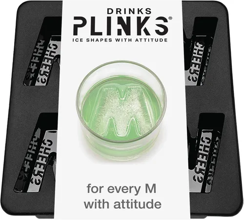 Vista 14 de DrinksPlinks Molde de Cubitos de Hielo de la Letra S - Molde de Cubitos de Hielo de Silicona Personalizado para Whisky – Molde Personalizado