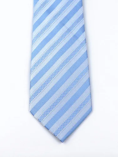Vista 139 de Secdtie Corbata clásica de seda tejida jacquard a rayas para hombre