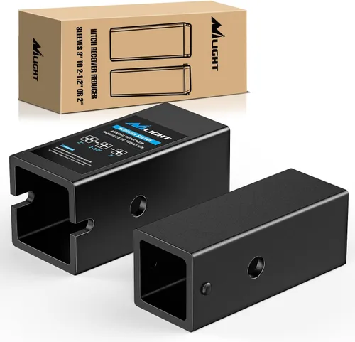 Vista 27 de Nilight Adaptador extensor de receptor de enganche de remolque, reductor de adaptador de enganche de 1-1/4 a 2 pulgadas, convertidor de manguito