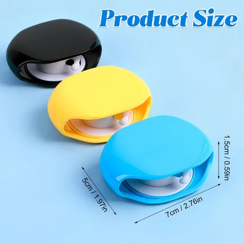 Vista 7 de 3 piezas de carrete de cable automático, carretes de cable retráctiles, estuche enrollador de rollo pequeño para cables USB, cable de auriculares