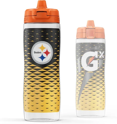 Vista 26 de Gatorade Gx NFL - Botellas antideslizantes para apretar, 30 onzas líquidas, sistema de hidratación Gx
