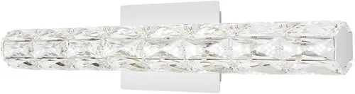 Vista 6 de Keighley - Barra de luz LED de cristal cromado de 18 pulgadas