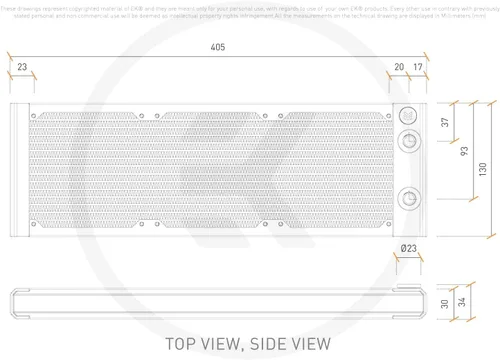 Vista 7 de EK WB EK-Quantum Surface S360 Radiador, triple, edición negra, paquete de 2 Negro Edition