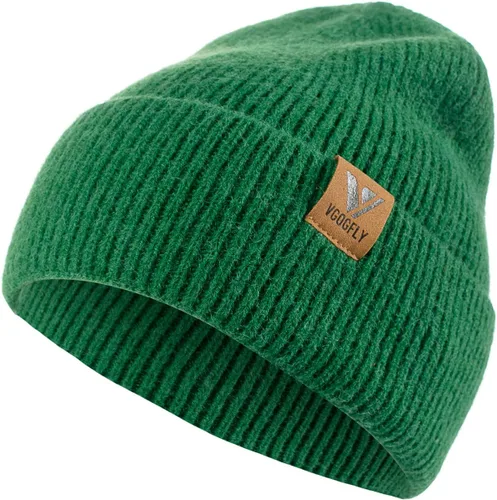Vista 28 de Vgogfly Gorro de invierno para hombre, gorro de punto holgado con forro cálido para hombre, gorro de invierno con rayas para mujer Negro