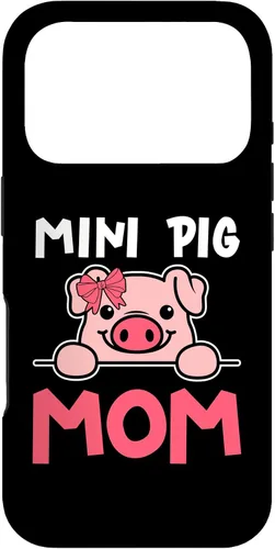 Vista 30 de Cute Mini Pig Mom Miniature Pig Owner Women Case for iPhone 16