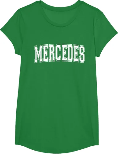 Vista 76 de MERCEDES TX TEXAS USA - Camiseta deportiva vintage estilo Varsity, Negro, S