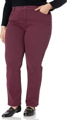 Vista 45 de Gloria Vanderbilt - Pantalones de mezclilla Amanda clásicos de tiro alto y pierna cónica petite para mujer Begonia Bloom