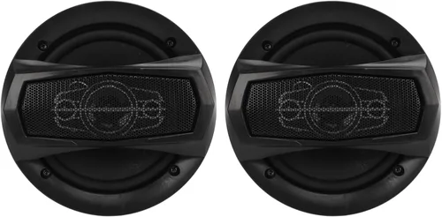 Vista 4 de 1 par de altavoces coaxiales del coche 6in altavoces 350W alta potencia negro para la actualización del automóvil