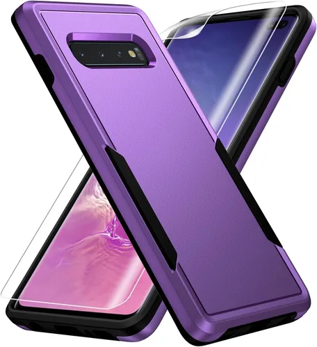 Vista 8 de Funda para Samsung Galaxy S10 Plus, con Protector de Pantalla [Probado contra Caídas de Grado Militar] Funda Protectora de Servicio Pesado