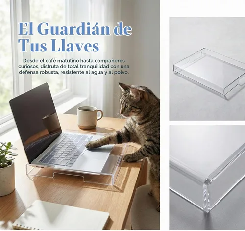 Vista 7 de UKCOCO Cubierta acrílica para teclado de portátil de 14 a 15,6 pulgadas
