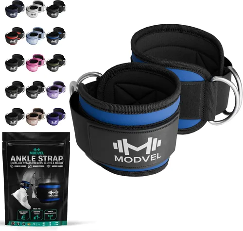 Vista 11 de Modvel Gym Ankle Strap for Cable Machines – Glute & Leg Kickback Ankle Straps for Gym Workouts – Adjustable, Padded Support for Strength Training
