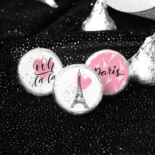 Vista 6 de Pegatinas para recuerdos de fiesta de París - 180 etiquetas