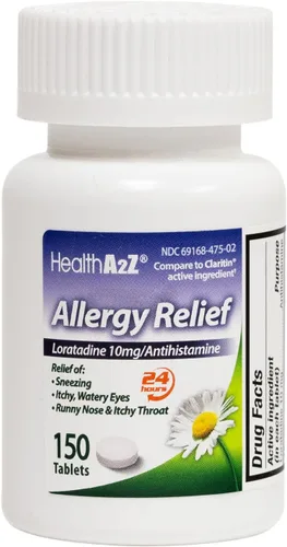 Vista 9 de HealthA2Z® Alivio para la alergia Loratadina 10 mg Antihistamínico Sin somnolencia Alivio de la picazón de garganta, estornudos, secreciones