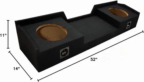 Vista 6 de American Sound Connection Compatible con camioneta de cabina extendida completa Chevy Silverado o GMC Sierra 1999-2006 Caja de altavoz de 10