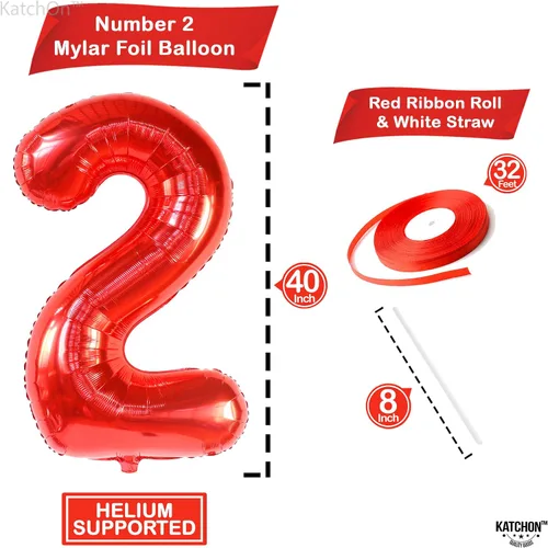 Vista 1255 de KatchOn Globo negro del número 1 de 40 pulgadas, globo de feliz cumpleaños Large Mylar Number One Balloon for 1st Birthday Decorations, Foil