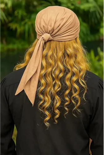 Vista 4 de ThePirateDressing Pirate Medieval Renaissance Halloween Costume Linen Triangle Bandana
