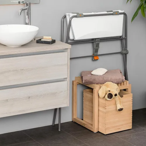 Vista 7 de Stokke Flexi Bath Stand, Gris - No Compatible con Flexi Bath X-Large - Ideal para Recién Nacidos de Hasta 21 libras