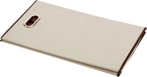 Vista 3 de Amazon Basics Cesta rectangular plegable para ropa sucia, beige, marrón