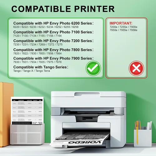 Vista 2 de Cartucho de tinta negra 64XL (paquete de 2) Reemplazo para tinta HP 64 para impresoras HP 64 Ink HP64 64 XL Cartucho de tinta negra para impresoras