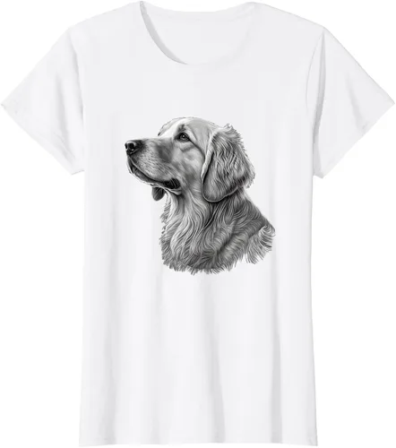 Vista 17 de Camiseta divertida Golden Retriever, Negro
