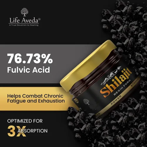 Vista 5 de Shilajit - Resina orgánica pura del Himalaya, 600 mg fórmula natural de máxima potencia con minerales, ácido fúlvico para energía, apoyo