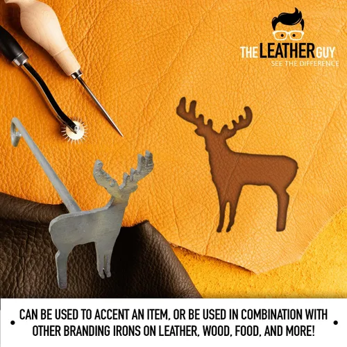 Vista 6 de The Leather Guy Hierro de marca de 3 pulgadas, bisonte, búfalo, para marcar madera, cuero y parrilla. Método de marca fácil de usar para un toque