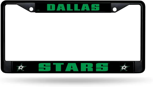 Vista 6 de Rico Industries NHL Hockey Anaheim Ducks - Marco cromado negro con insertos de plástico, 12 x 6 pulgadas, accesorio para automóvil o camión