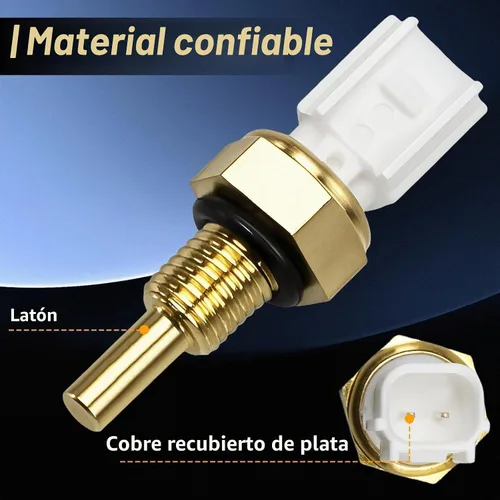 Vista 2 de Sensor de temperatura del refrigerante, sensor de temperatura del agua ECT, interruptor de temperatura compatible con Honda Accord Civic HR-V Pilot