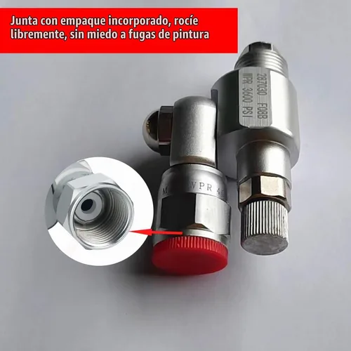 Vista 3 de Gra-co 287030 Válvula de cierre de extensión de junta giratoria Válvula antiescupir Airless Spray Adapter Joint para pulverizadores de pintura sin