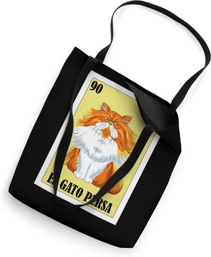 Vista 2 de Funny Mexican Design for Cat Owners - El Gato Persa Tote Bag