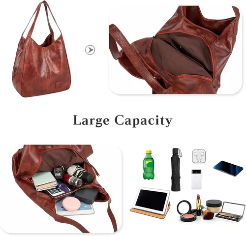Vista 5 de FANDARE Bolsos de moda para mujer, impermeables, con asa superior, bolsa de hombro