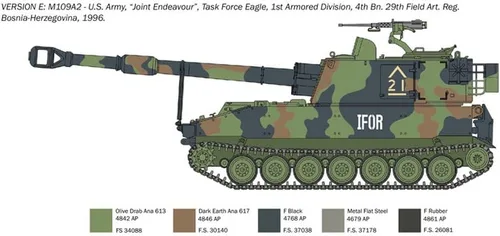 Vista 8 de Italeri -6589 M109 A2/A3/G, Escala 1:35, Kit de Modelo, Modelo de Plástico para Ensamblar, Modelado, Verde, IT6589
