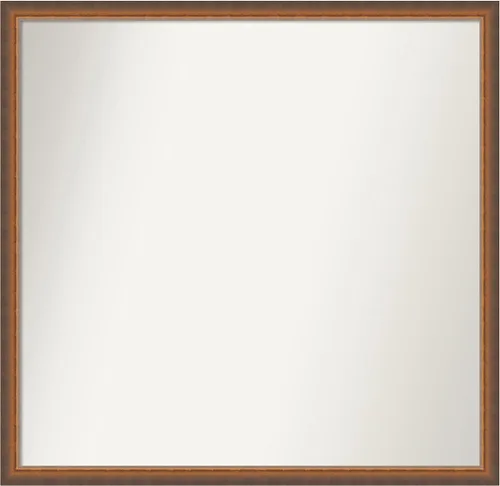 Vista 170 de Amanti Art Espejo de baño de bronce para sobre fregadero, 29 x 19 pulgadas, espejo rectangular de bronce antiguo, marco de madera tradicional