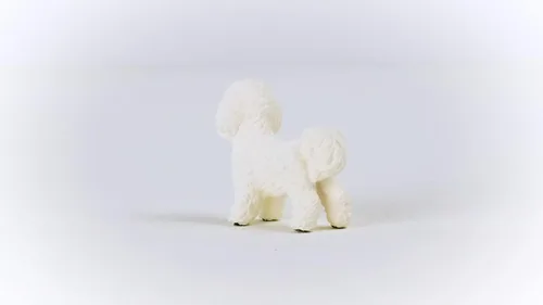 Vista 5 de Schleich Farm World - Figura de perro de juguete Bichon Frise - Juguetes de animales de granja para niños y niñas - Niños a partir de 3 años