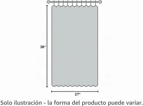Vista 6 de Juego de cenefa de cocina de seda sintética, cortinas de 36 pulgadas con bolsillo para barra para sala de estar, dormitorio y baño, estilo rústico