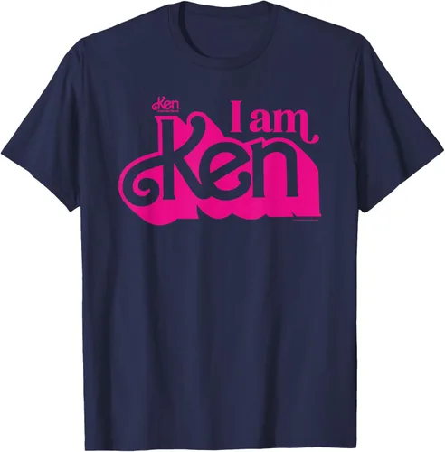 Vista 26 de Camisetas y camisetas de Barbie The Movie I Am Ken para hombres y mujeres Negro