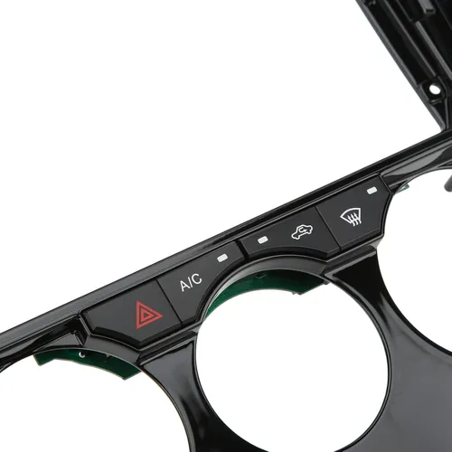 Vista 5 de Qiilu Accesorios interiores Panel de control de consola central Kit de cubierta de panel de control doble DIN para panel de navegación Android