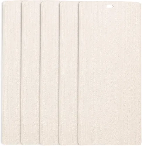 Vista 8 de DALIX Arctic Blue - Listones de textura vertical para ventana, 58.5, paquete de 5