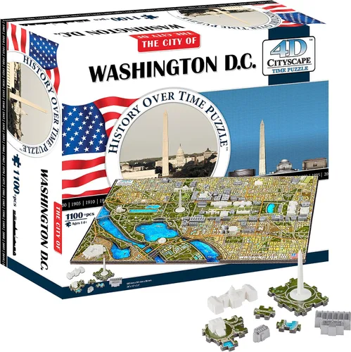 Vista 11 de 4D Cityscape Seattle Time Puzzle (800 piezas)