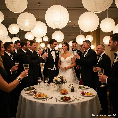 Vista 5 de LIHAO Faroles de papel blanco de 10 pulgadas con luces, linternas chinas decorativas para decoración de fiestas, bodas, aniversarios, cumpleaños