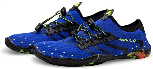 Vista 2 de Teemie Zapatos de agua para hombres y mujeres, secado rápido, calcetines acuáticos para exteriores, zapatos deportivos