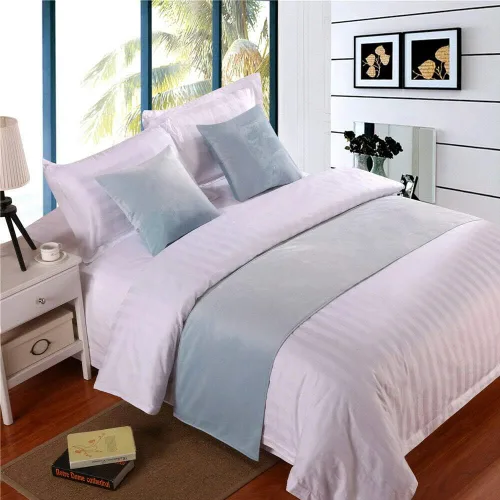 Vista 13 de Pañuelo de terciopelo de lujo, toalla de cola de cama, decoración de ropa de cama para el hogar, hotel, dormitorio